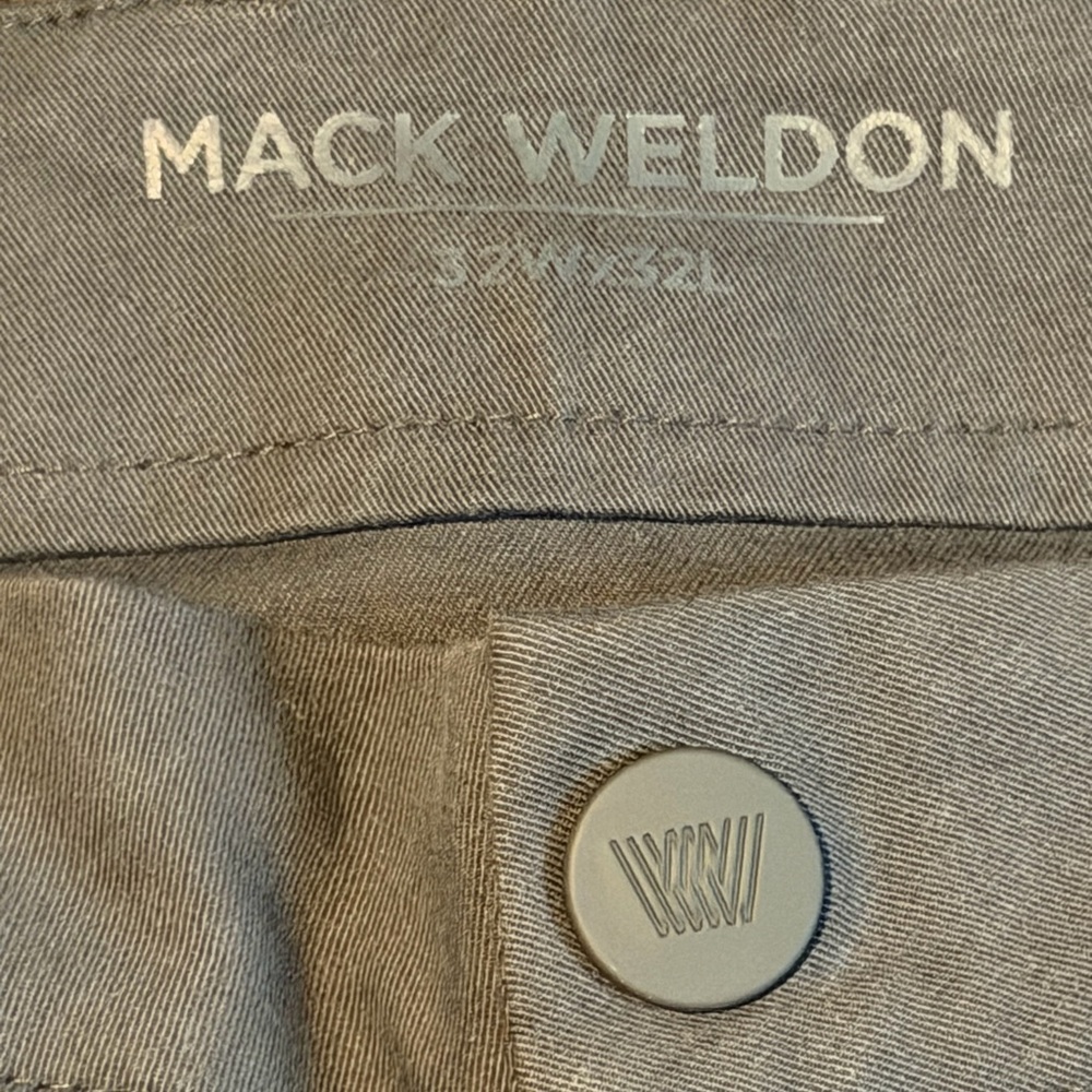 Mack Weldon Men's Gray Chinos
